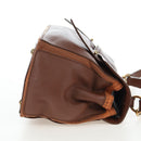 SAINT LAURENT Muse Toe Hand Bag Leather 2way Brown Gold 283761 Auth 203469V-5