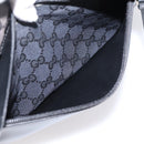 GUCCI GG Canvas Tote Bag Black Silver 019 0426 Auth 203470-24