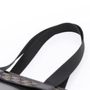 GUCCI GG Canvas Tote Bag Black Silver 019 0426 Auth 203470-8