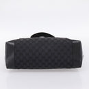 GUCCI GG Canvas Tote Bag Black Silver 019 0426 Auth 203470-5