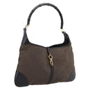 GUCCI Bamboo Jackie Shoulder Bag Canvas Brown Gold 001 4061 Auth 203473V-1