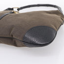 GUCCI Bamboo Jackie Shoulder Bag Canvas Brown Gold 001 4061 Auth 203473V-9