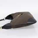 GUCCI Bamboo Jackie Shoulder Bag Canvas Brown Gold 001 4061 Auth 203473V-3