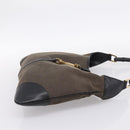 GUCCI Bamboo Jackie Shoulder Bag Canvas Brown Gold 001 4061 Auth 203473V-4