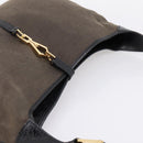 GUCCI Bamboo Jackie Shoulder Bag Canvas Brown Gold 001 4061 Auth 203473V-6