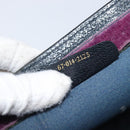 GUCCI GG Supreme Sherry Line Clutch Bag PVC Navy 67 014 2125 Auth 203478-17