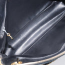 CHANEL Matelasse Chain Shoulder Bag Lamb Skin Black Gold CC Auth 203481V-10