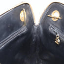 CHANEL Matelasse Chain Shoulder Bag Lamb Skin Black Gold CC Auth 203481V-20