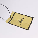 FENDI Pecan Clutch Bag PVC Leather Brown Gold Tone Auth 203483V-9