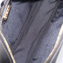 FENDI Pecan Clutch Bag PVC Leather Brown Gold Tone Auth 203483V-10