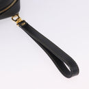 FENDI Pecan Clutch Bag PVC Leather Brown Gold Tone Auth 203483V-7