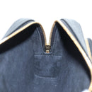 Christian Dior Karo Double Pouch Shoulder Bag Leather Black Gold Auth 203485M-19