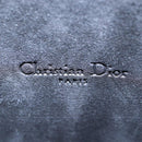 Christian Dior Karo Double Pouch Shoulder Bag Leather Black Gold Auth 203485M-21