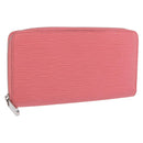 LOUIS VUITTON Epi Zippy Wallet Long Wallet Pink Coraille M60663 LV Auth 203487V-1