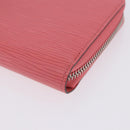 LOUIS VUITTON Epi Zippy Wallet Long Wallet Pink Coraille M60663 LV Auth 203487V-15