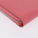 LOUIS VUITTON Epi Zippy Wallet Long Wallet Pink Coraille M60663 LV Auth 203487V-16