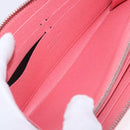 LOUIS VUITTON Epi Zippy Wallet Long Wallet Pink Coraille M60663 LV Auth 203487V-20
