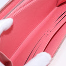 LOUIS VUITTON Epi Zippy Wallet Long Wallet Pink Coraille M60663 LV Auth 203487V-21