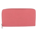 LOUIS VUITTON Epi Zippy Wallet Long Wallet Pink Coraille M60663 LV Auth 203487V-13