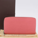 LOUIS VUITTON Epi Zippy Wallet Long Wallet Pink Coraille M60663 LV Auth 203487V-12