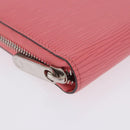 LOUIS VUITTON Epi Zippy Wallet Long Wallet Pink Coraille M60663 LV Auth 203487V-14