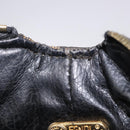 FENDI Zucca Canvas Hand Bag Black Brown Auth 203488-11
