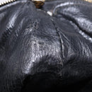 FENDI Zucca Canvas Hand Bag Black Brown Auth 203488-12