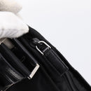 PRADA Shoulder Bag Nylon Black Silver Auth 203489A-16