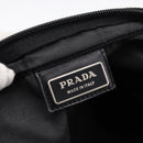 PRADA Shoulder Bag Nylon Black Silver Auth 203489A-17