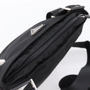 PRADA Shoulder Bag Nylon Black Silver Auth 203489A-6