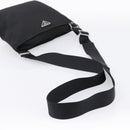PRADA Shoulder Bag Nylon Black Silver Auth 203489A-7