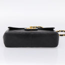 CHANEL Big Matelasse 30 Chain Shoulder Bag Lamb Skin Black Gold CC Auth 203491SAV-5