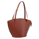 LOUIS VUITTON Epi Saint Jacques Shopping Shoulder Bag Brown M52263 Auth 203493-1