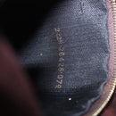 FENDI Mamma Baguette Shoulder Bag Suede Brown Gold Auth 203494V-42