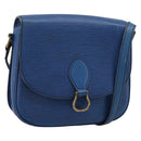 LOUIS VUITTON Epi Saint Cloud GM Shoulder Bag Blue M52195 LV Auth 203495-1