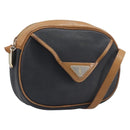 SAINT LAURENT Shoulder Bag PVC Canvas Black Gold Auth 203496-1