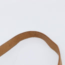 SAINT LAURENT Shoulder Bag PVC Canvas Black Gold Auth 203496-11