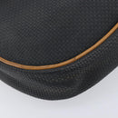 SAINT LAURENT Shoulder Bag PVC Canvas Black Gold Auth 203496-16