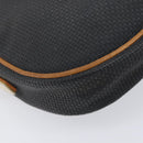 SAINT LAURENT Shoulder Bag PVC Canvas Black Gold Auth 203496-18