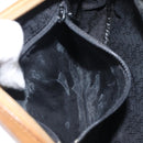 SAINT LAURENT Shoulder Bag PVC Canvas Black Gold Auth 203496-27