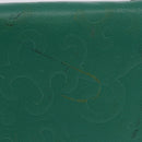 SAINT LAURENT Shoulder Bag Leather Green Gold Tone Auth 203497-7
