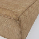 Christian Dior Canage Shoulder Bag Canvas Beige Gold Auth 203499-10