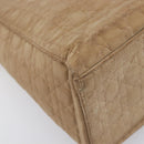 Christian Dior Canage Shoulder Bag Canvas Beige Gold Auth 203499-11