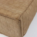 Christian Dior Canage Shoulder Bag Canvas Beige Gold Auth 203499-12