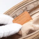 Christian Dior Canage Shoulder Bag Canvas Beige Gold Auth 203499-23