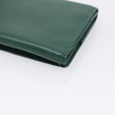 Rolex Wallet Leather Green Gold Auth 203513-15