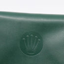 Rolex Wallet Leather Green Gold Auth 203513-17