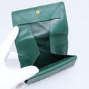 Rolex Wallet Leather Green Gold Auth 203513-8