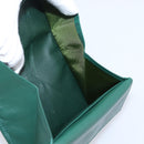 Rolex Wallet Leather Green Gold Auth 203513-18