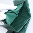 Rolex Wallet Leather Green Gold Auth 203513-23